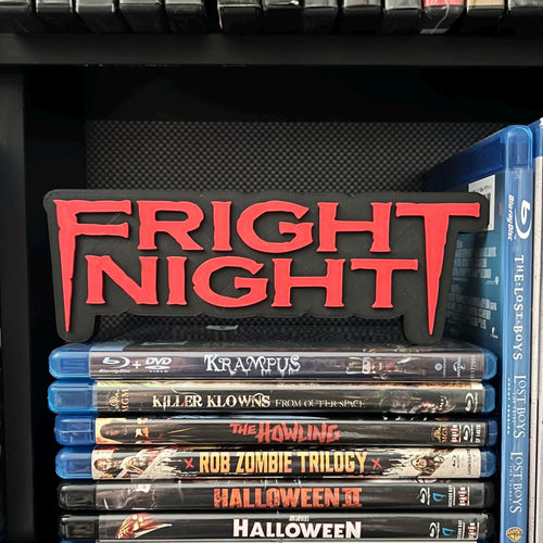 3D Printed Fright Night Movie Logo | Horror Room Sign